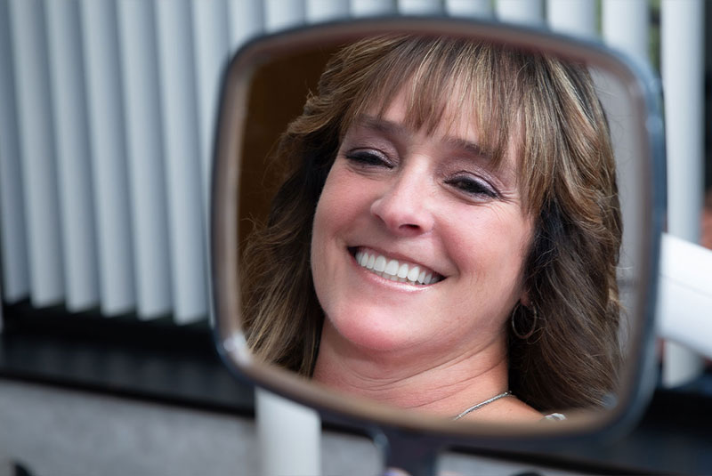 dental patient smiling